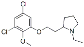 CAS 登录号：79893-46-2， (-)-2-[2-(3,5-二氯-2-甲氧基苯氧基)乙基]-1-乙基-吡咯烷