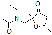 CAS 登录号：799248-10-5， N-乙基-N-(四氢-2,5-二甲基-3-氧代糠基)-乙酰胺