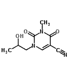 CAS#: 799261-91-9, 1-(2-Hydroxypropyl)-3-methyl-2,4-dioxo-1,2,3,4-tetrahydro-5-pyrimidinecarbonitrile