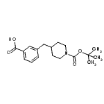 CAS#: 799283-53-7, 3-[(1-{[(2-Methyl-2-propanyl)oxy]carbonyl}-4-piperidinyl)methyl]benzoic acid