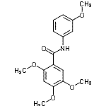 CAS#: 79966-74-8, 2,4,5-Trimethoxy-N-(3-methoxyphenyl)benzamide