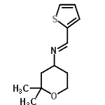 CAS 登录号:799791-80-3, (E)-N-(2,2-二甲基四氢-2H-吡喃-4-基)-1-(2-噻吩基)甲亚胺