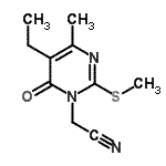 CAS#: 799801-37-9, [5-Ethyl-4-methyl-2-(methylsulfanyl)-6-oxo-1(6H)-pyrimidinyl]acetonitrile