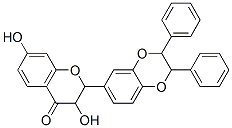 CAS 登录号：79986-04-2， 3,7-二羟基-2-((2,3-二苯基)-1,4-苯并二恶烷-6-基)色满-4-酮