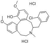 CAS#: 79989-21-2, (-)-6,7,8,9-Tetrahydro-6-((2-Chlorophenyl)Methyl)-2,12-Dimethoxy-7-Methyl-5H-Dibenz(d,f)Azonin-1-Ol Hydrochloride