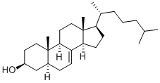 CAS 登录号：80-99-9， (3b,5a)-胆甾-7-烯-3-醇