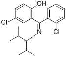 CAS#: 80018-13-9, 4-Chloro-2-((2-Chlorophenyl)((2-Methyl-1-(1-Methylethyl)Propyl)Imino)Methyl)Phenol