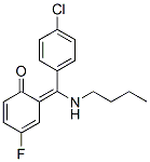 CAS 登录号：80018-42-4， (6E)-6-[丁基氨基-(4-氯苯基)亚甲基]-4-氟-环己-2,4-二烯-1-酮