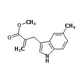 CAS#: 800366-84-1, Methyl 2-[(5-methyl-1H-indol-3-yl)methyl]acrylate
