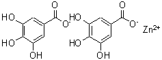 CAS 登录号：8006-22-2， 二(3,4,5-三羟基苯甲酸)锌