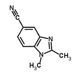 CAS#: 80073-14-9, 1,2-Dimethyl-1H-benzimidazole-5-carbonitrile