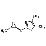 CAS#: 801168-10-5, 4,5-Dimethyl-2-{[(2S,3S)-3-methyl-2-oxiranyl]sulfanyl}-1,3-thiazole