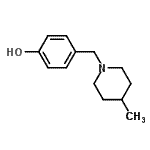 CAS#: 801172-36-1, 4-[(4-Methyl-1-piperidinyl)methyl]phenol