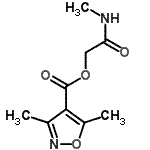 CAS#: 801256-79-1, 2-(Methylamino)-2-oxoethyl 3,5-dimethyl-1,2-oxazole-4-carboxylate