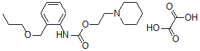 CAS#: 80171-71-7, o-(Propoxymethyl)carbanilic acid 2-piperidinoethyl ester oxalate (1:1)