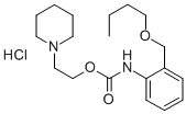 CAS 登录号:80171-72-8, 2-哌啶乙基 2-(丁氧基甲基)苯胺基甲酸酯盐酸盐