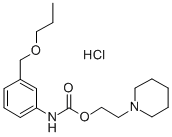 CAS 登录号:80171-75-1, 3-(丙氧基甲基)苯胺基甲酸 2-哌啶乙基酯盐酸盐