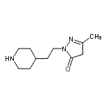 CAS#: 801990-03-4, 5-Methyl-2-[2-(4-piperidinyl)ethyl]-2,4-dihydro-3H-pyrazol-3-one