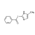 CAS 登录号：801998-66-3， S-(4-甲基-1H-咪唑-2-基)苯硫代甲酸酯