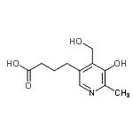 CAS#: 801999-41-7, 4-[5-Hydroxy-4-(hydroxymethyl)-6-methyl-3-pyridinyl]butanoic acid