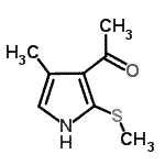 CAS 登录号：80224-51-7， 1-[4-甲基-2-(甲硫基)-1H-吡咯-3-基]乙酮