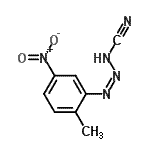 CAS 登录号：802267-75-0， (1E)-3-(2-甲基-5-硝基苯基)-1-三氮烯-1-甲腈