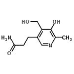 CAS#: 802280-60-0, 3-[5-Hydroxy-4-(hydroxymethyl)-6-methyl-3-pyridinyl]propanamide