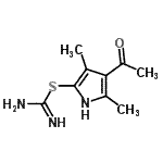 CAS#: 802317-12-0, 4-Acetyl-3,5-dimethyl-1H-pyrrol-2-yl carbamimidothioate