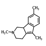 CAS 登录号：802318-65-6， 2,5,8-三甲基-2,3,4,9b-四氢-1H-茚并[1,2-c]吡啶