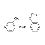 CAS#: 802331-34-6, 4-[(2-Methoxyphenyl)ethynyl]-3-methylpyridine