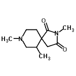 CAS 登录号：802557-92-2， 2,6,8-三甲基-2,8-二氮杂螺[4.5]癸烷-1,3-二酮