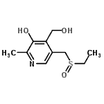 CAS#: 802593-02-8, 5-[(Ethylsulfinyl)methyl]-4-(hydroxymethyl)-2-methyl-3-pyridinol