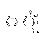 CAS#: 802829-96-5, 3-Methyl-5-(3-pyridinyl)-2H-1,2,6-thiadiazine 1,1-dioxide