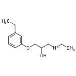 CAS#: 802856-38-8, 1-(ethylamino)-3-(3-ethylphenoxy)propan-2-ol