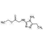 CAS#: 802888-23-9, Ethyl N-(4-amino-5-ethyl-4H-1,2,4-triazol-3-yl)glycinate