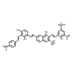 CAS#: 80301-65-1, 6-({2,4-Dihydroxy-3-[(4-nitrophenyl)diazenyl]phenyl}diazenyl)-4-hydroxy-3-[(2-hydroxy-3-nitro-5-sulfophenyl)diazenyl]-2-naphthalenesulfonic acid