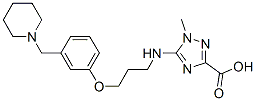 CAS#: 80343-52-8, 1-Methyl-5-((3-(3-(1-Piperidinylmethyl)Phenoxy)Propyl)Amino)-1H-1,2,4-Triazole-3-Carboxylic Acid