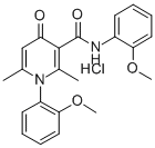 CAS#: 80357-34-2, 1,4-Dihydro-2,6-Dimethyl-N,1-Bis(2-Methoxyphenyl)-4-Oxo-3-Pyridinecarboxamide Hydrochloride