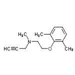 CAS#: 803635-22-5, N-[2-(2,6-Dimethylphenoxy)ethyl]-N-methyl-2-propyn-1-amine