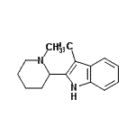 CAS#: 803651-86-7, 3-Methyl-2-(1-methyl-2-piperidinyl)-1H-indole