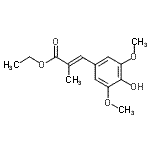 CAS#: 803745-53-1, Ethyl (2E)-3-(4-hydroxy-3,5-dimethoxyphenyl)-2-methylacrylate
