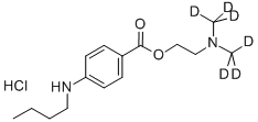 CAS 登录号：80404-52-0， 4-(丁基氨基)-苯甲酸 2-[二(甲基-D3)氨基]乙基酯单盐酸盐