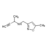 CAS#: 804429-18-3, N-[(5-Methyl-1,2-oxazol-3-yl)methyl]-3-butyn-2-amine
