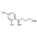 CAS#: 804436-00-8, Propyl 2,4-dihydroxybenzenecarbimidothioate