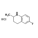 CAS#: 80518-48-5, 6-Fluoro-2-methyl-1,2,3,4-tetrahydroquinoline hydrochloride (1:1)