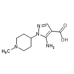 CAS#: 805181-02-6, 5-Amino-1-(1-methyl-4-piperidinyl)-1H-pyrazole-4-carboxylic acid