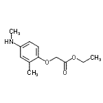 CAS 登录号：805237-71-2， 乙基[2-甲基-4-(甲基氨基)苯氧基]乙酸酯