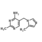 CAS#: 805946-52-5, 2-Methyl-5-[(5-methyl-1H-imidazol-1-yl)methyl]-4-pyrimidinamine