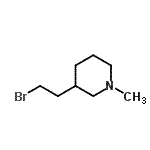 CAS#: 805953-74-6, 3-(2-Bromoethyl)-1-methylpiperidine