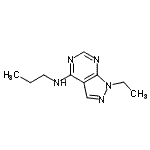 CAS#: 805981-66-2, 1-Ethyl-N-propyl-1H-pyrazolo[3,4-d]pyrimidin-4-amine